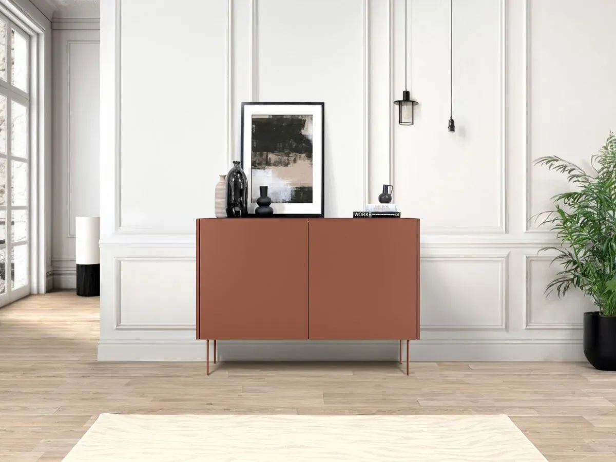 Buffet 2 portes 120 cm ATLAS rouge   BOBOCHIC