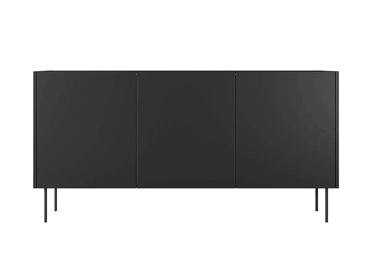 Buffet 3 portes 170 cm ATLAS noir   BOBOCHIC