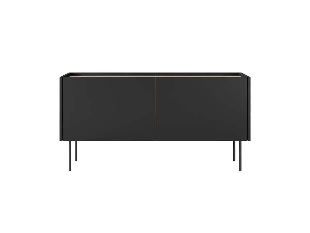 Meuble TV 2 portes 120 cm ATLAS noir   BOBOCHIC