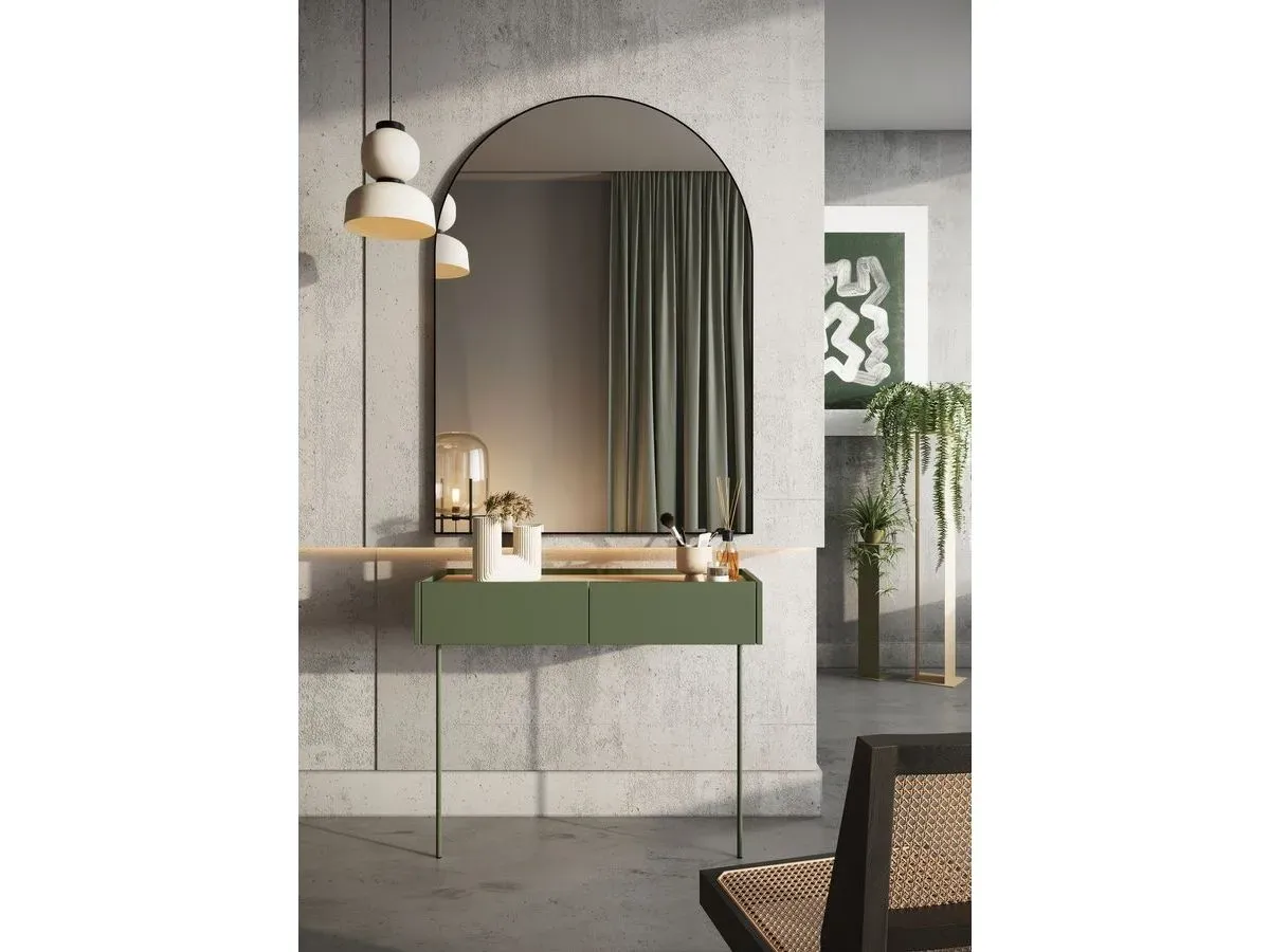 Console suspendue 2 tiroirs 100 cm ATLAS vert   BOBOCHIC