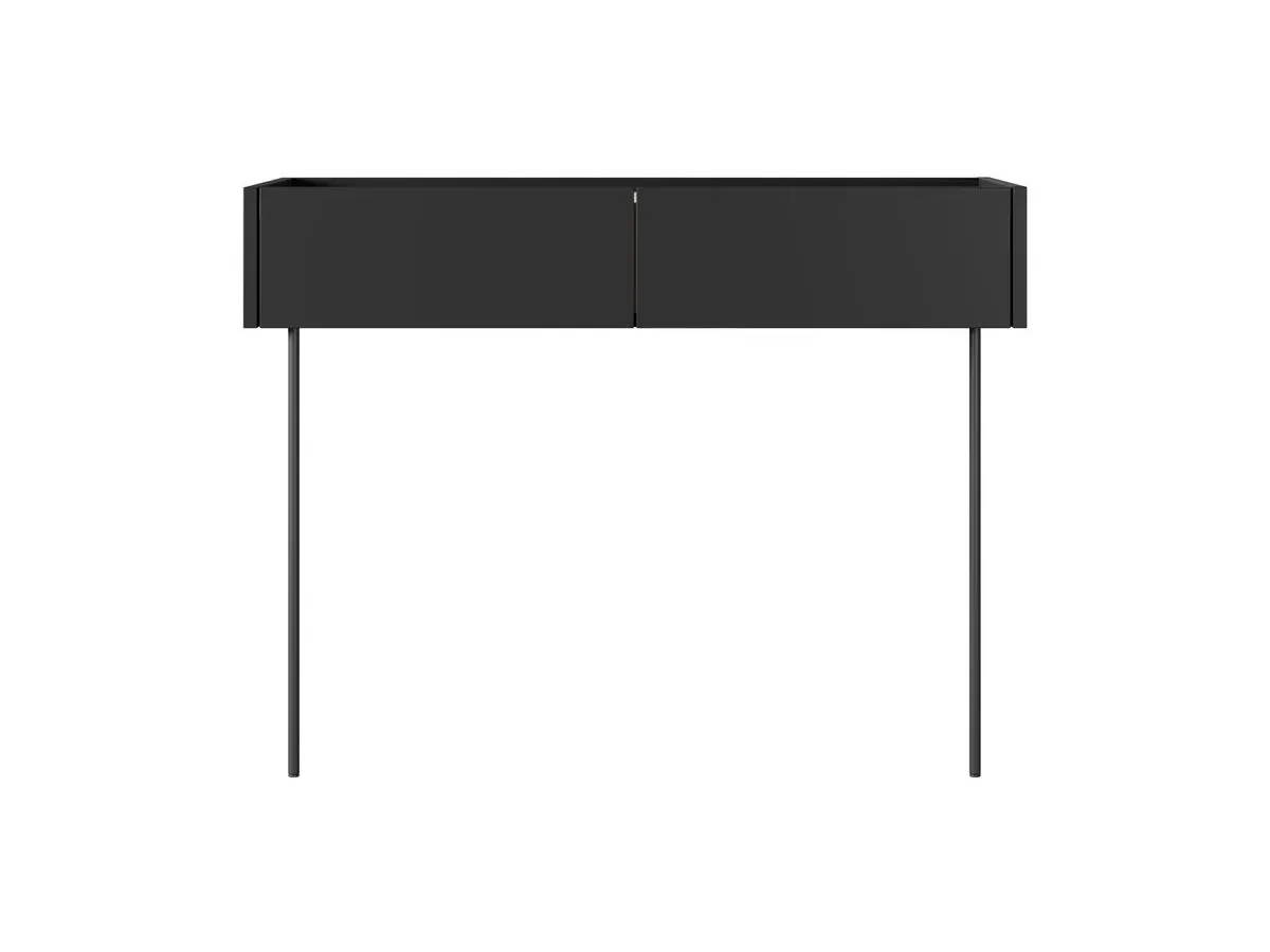 Console suspendue 2 tiroirs 100 cm ATLAS noir   BOBOCHIC