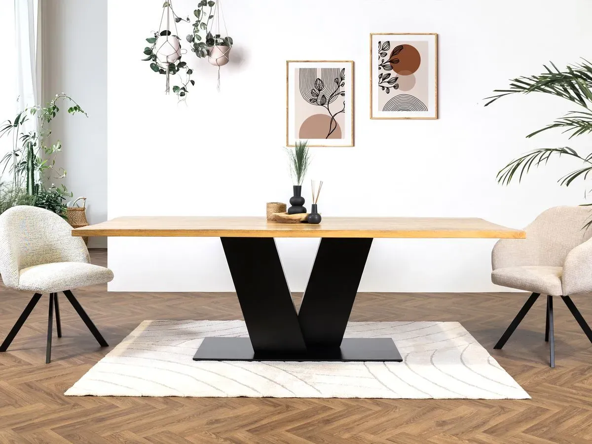 Table à manger VICTOR bois massif de manguier  200  BOBOCHIC