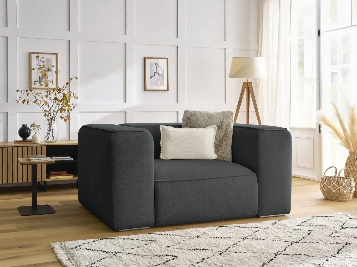 Fauteuil ZEPHYR gris foncé   BOBOCHIC