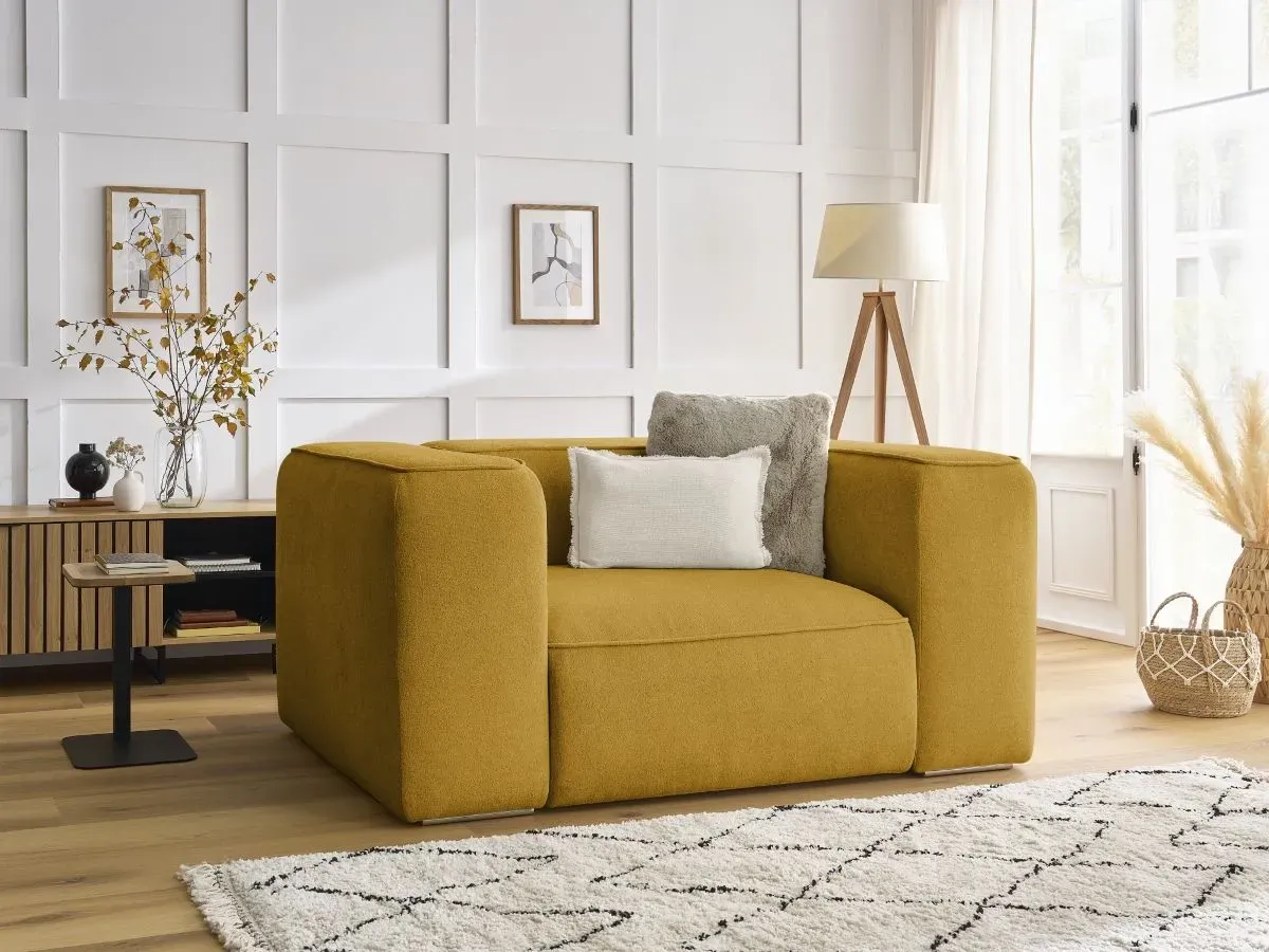 Fauteuil ZEPHYR jaune   BOBOCHIC