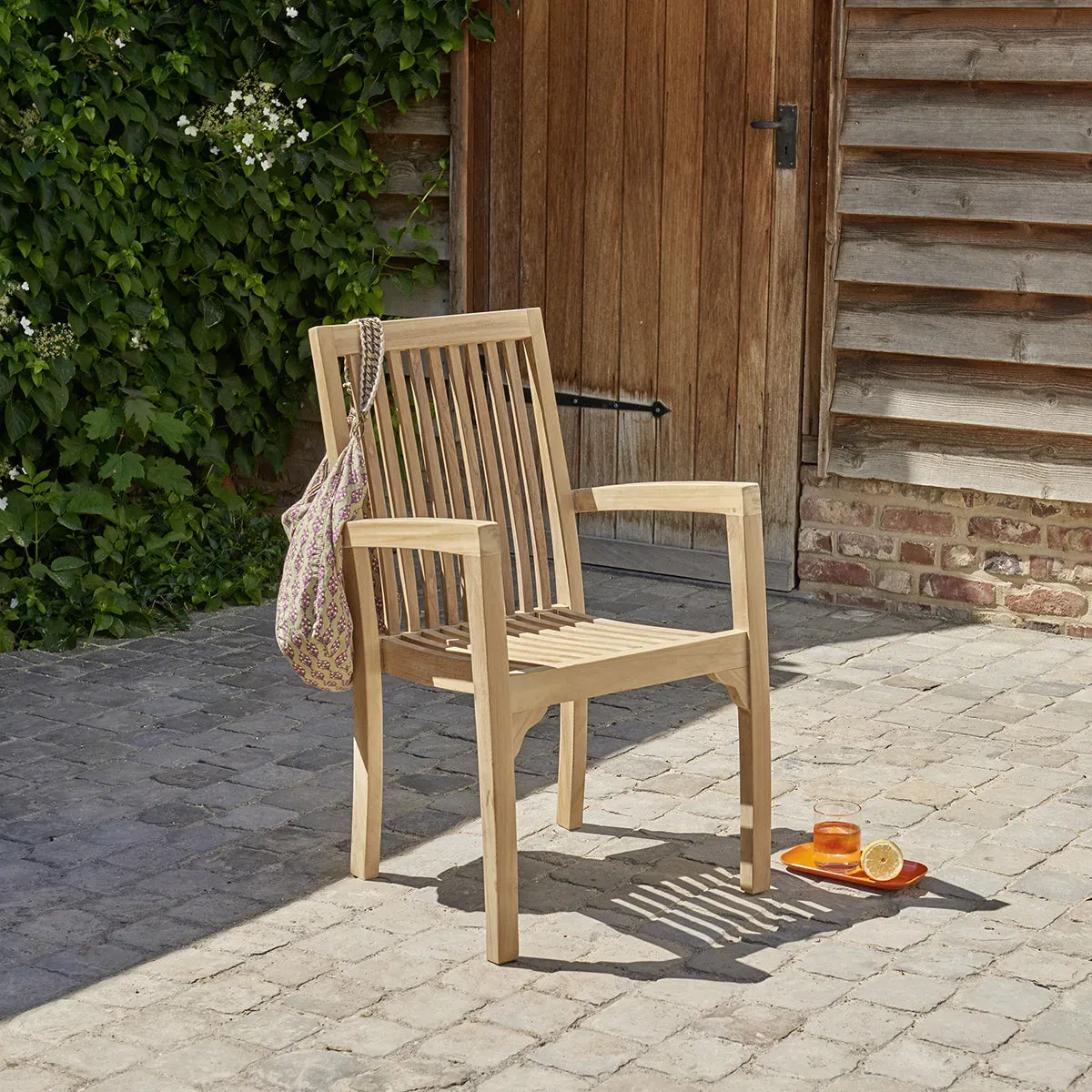 Fauteuil de jardin en teck massif