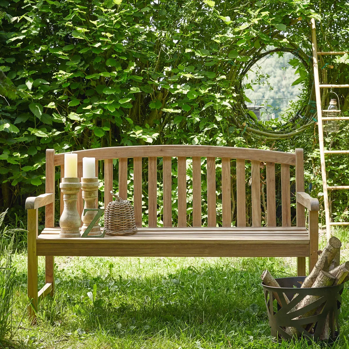 Banc de jardin en bois teck massif