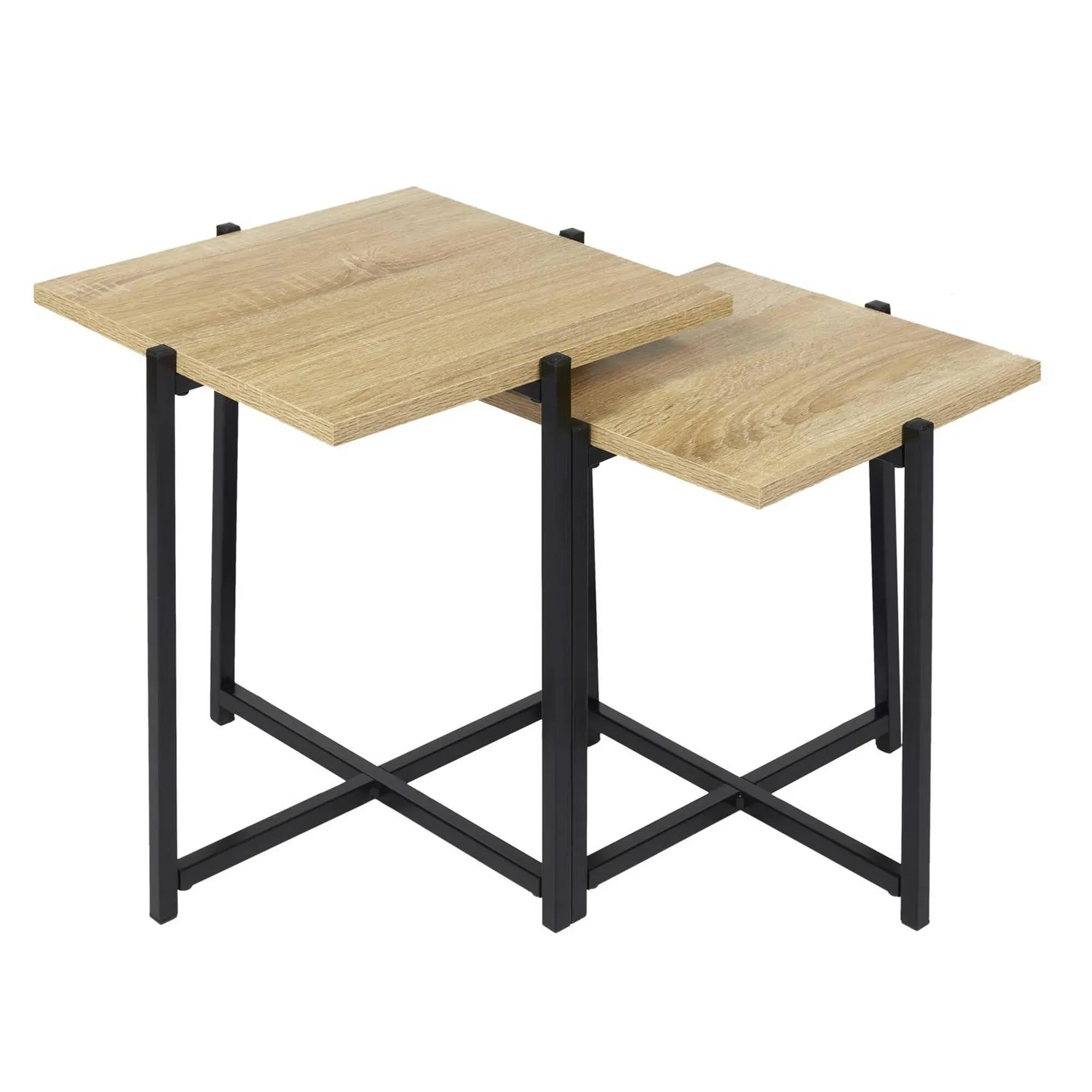 Tables Basses Gigogne Style Industriel Stockies - Blancheporte