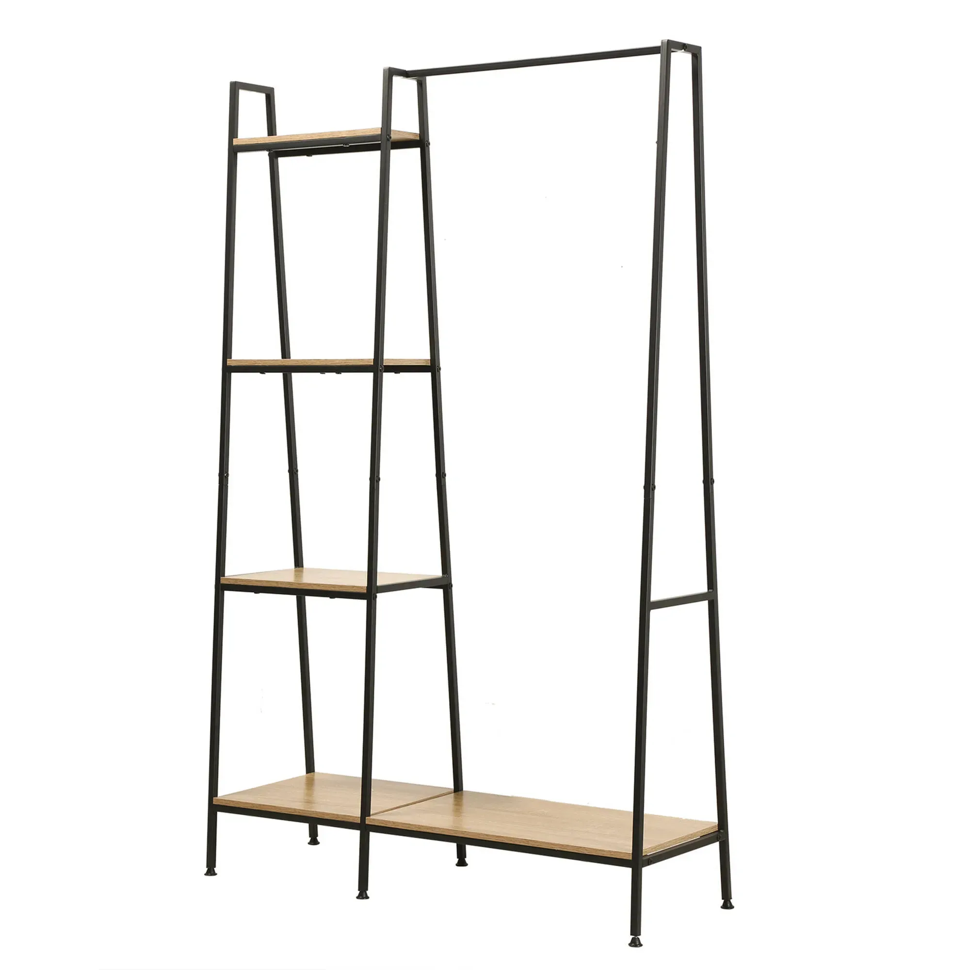 Penderie Stockies Style Industriel - 4 Étagères, 1 Tablette - Blancheporte