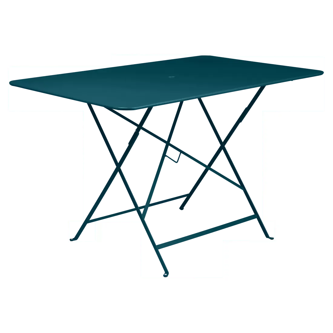 Table Rectangulaire Pliante 117 x 77 cm Bistro en Acier