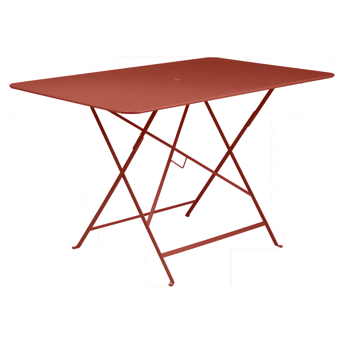 Table Rectangulaire Pliante 117 x 77 cm Bistro en Acier