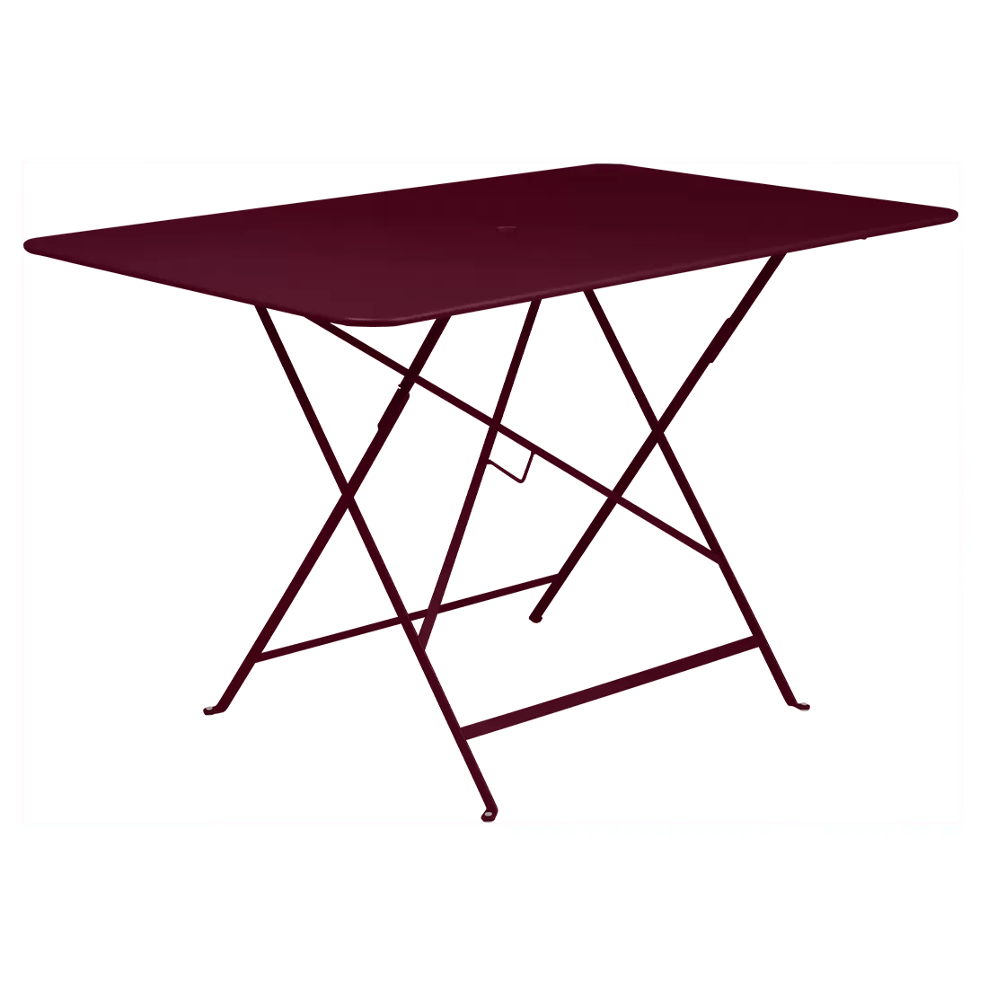 Table Rectangulaire Pliante 117 x 77 cm Bistro en Acier