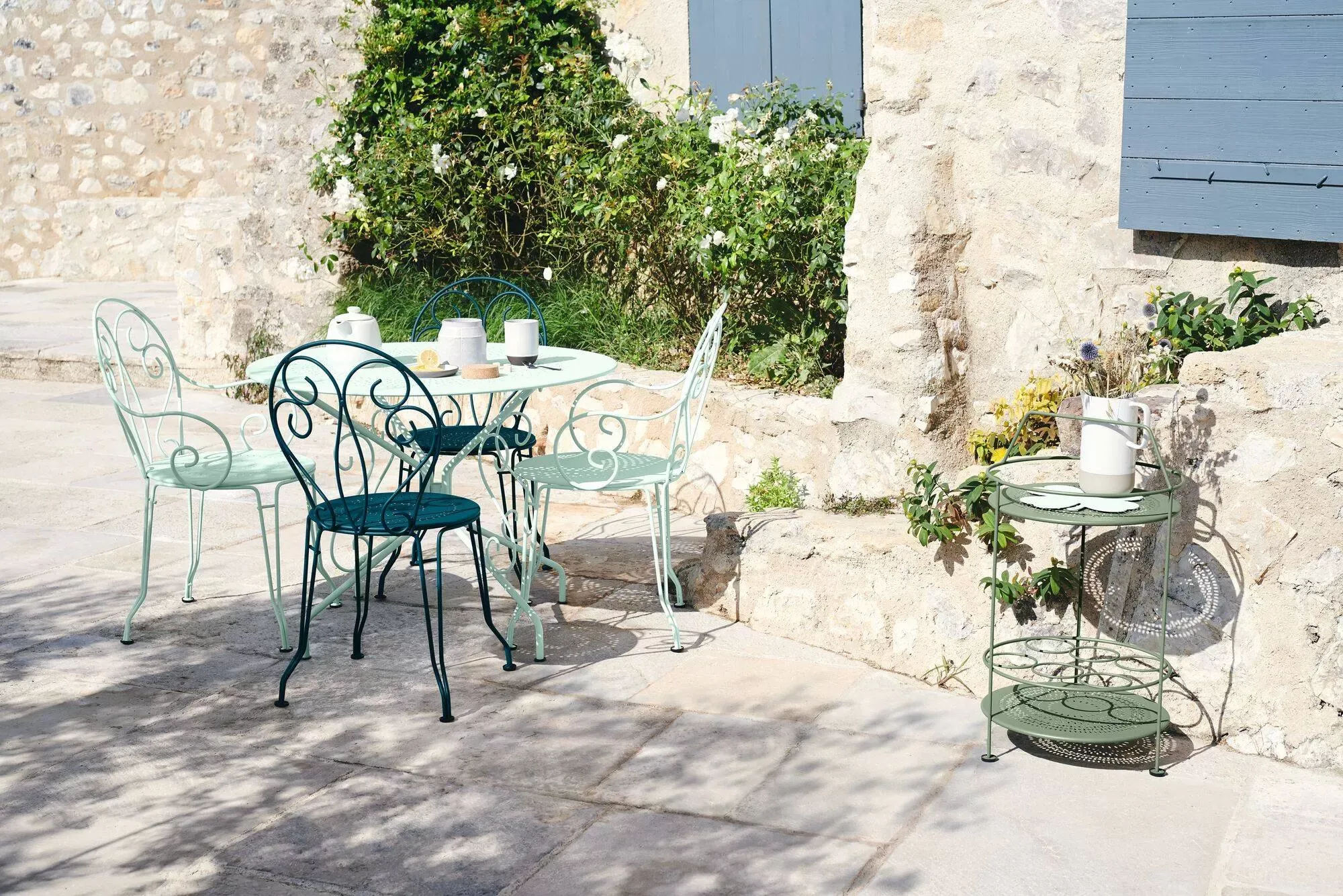 Lot de 2 Chaises Empilables Montmartre en Acier