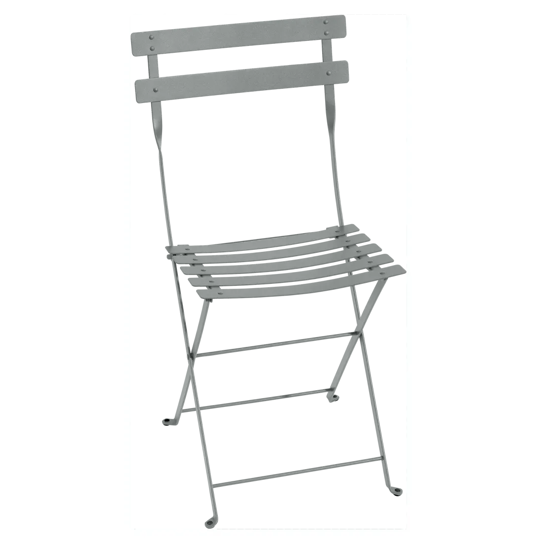 Lot de 2 Chaises Pliantes Bistro Métal en Acier