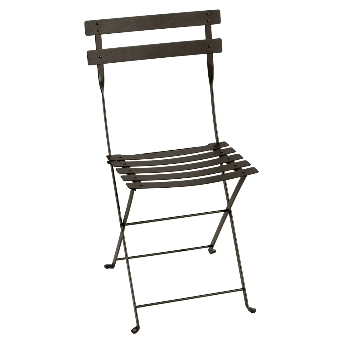 Lot de 2 Chaises Pliantes Bistro Métal en Acier