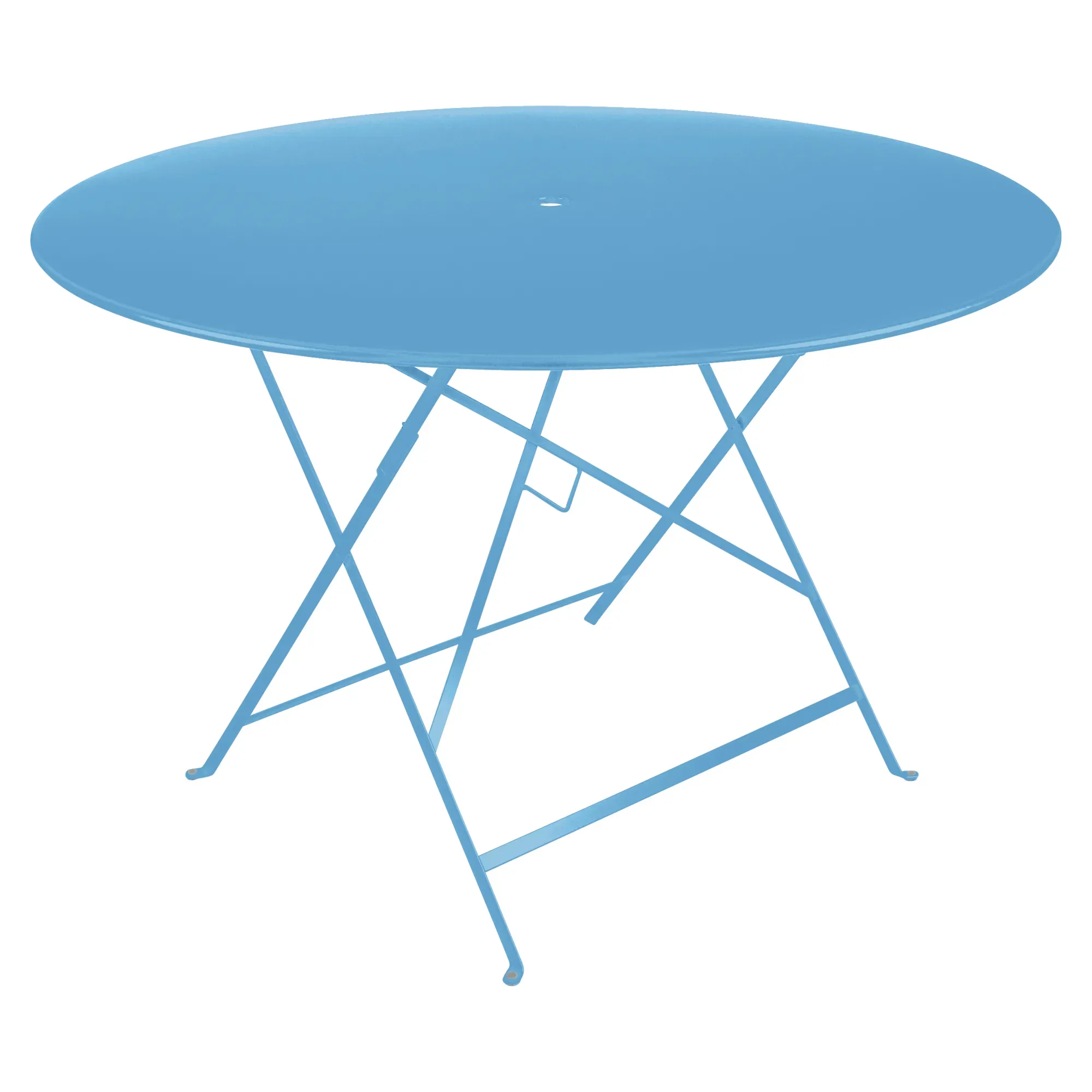 Table Ronde Pliante Ø117 cm Bistro en Acier