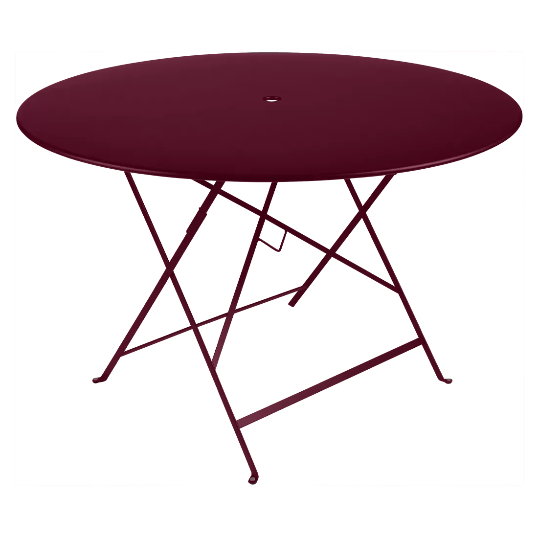 Table Ronde Pliante Ø117 cm Bistro en Acier