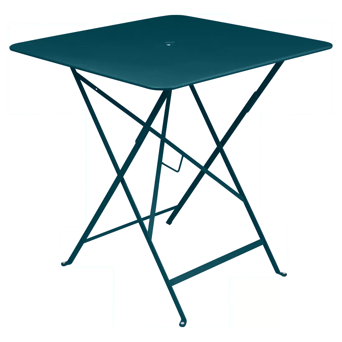 Table Carrée Pliante 71 x 71 cm Bistro en Acier