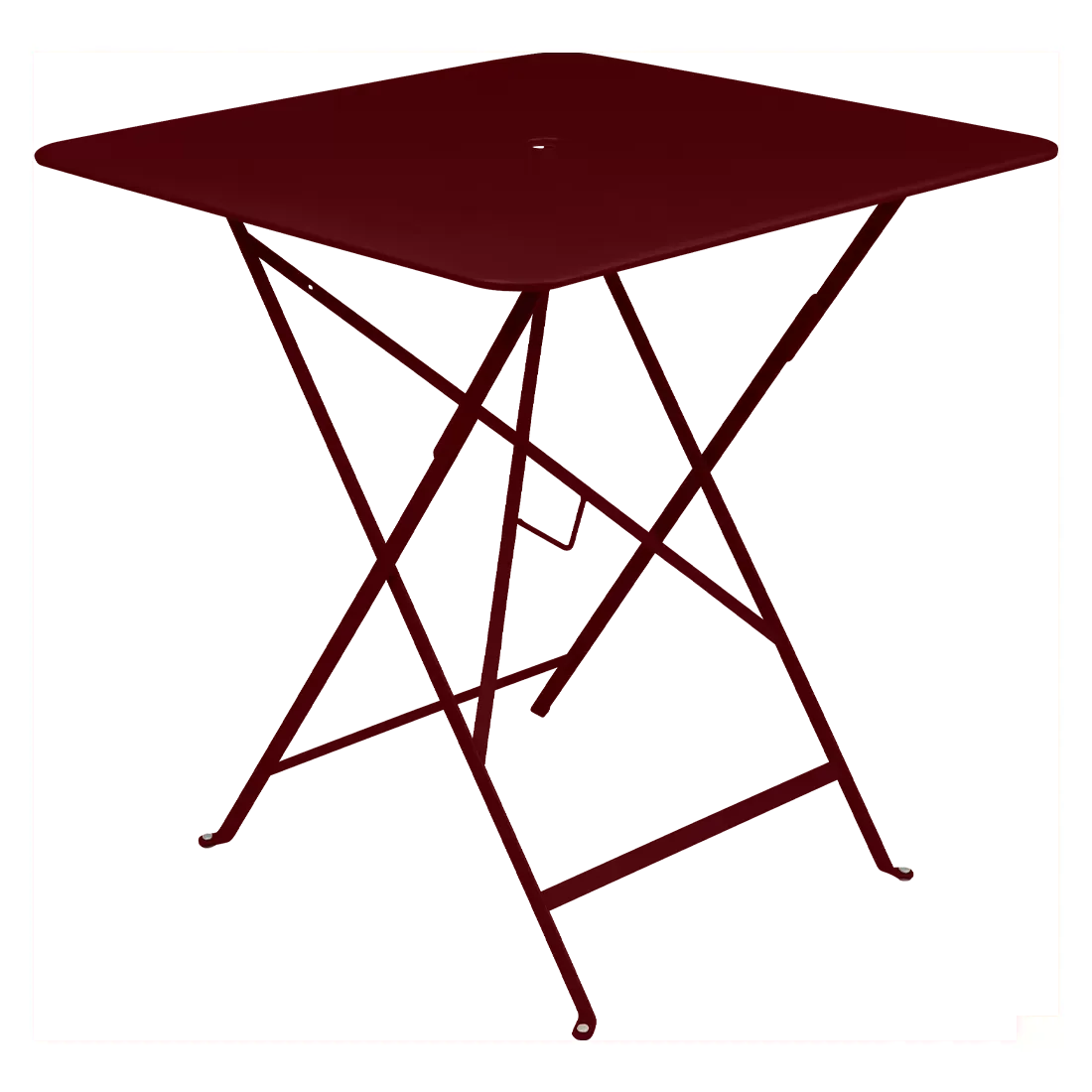 Table Carrée Pliante 71 x 71 cm Bistro en Acier
