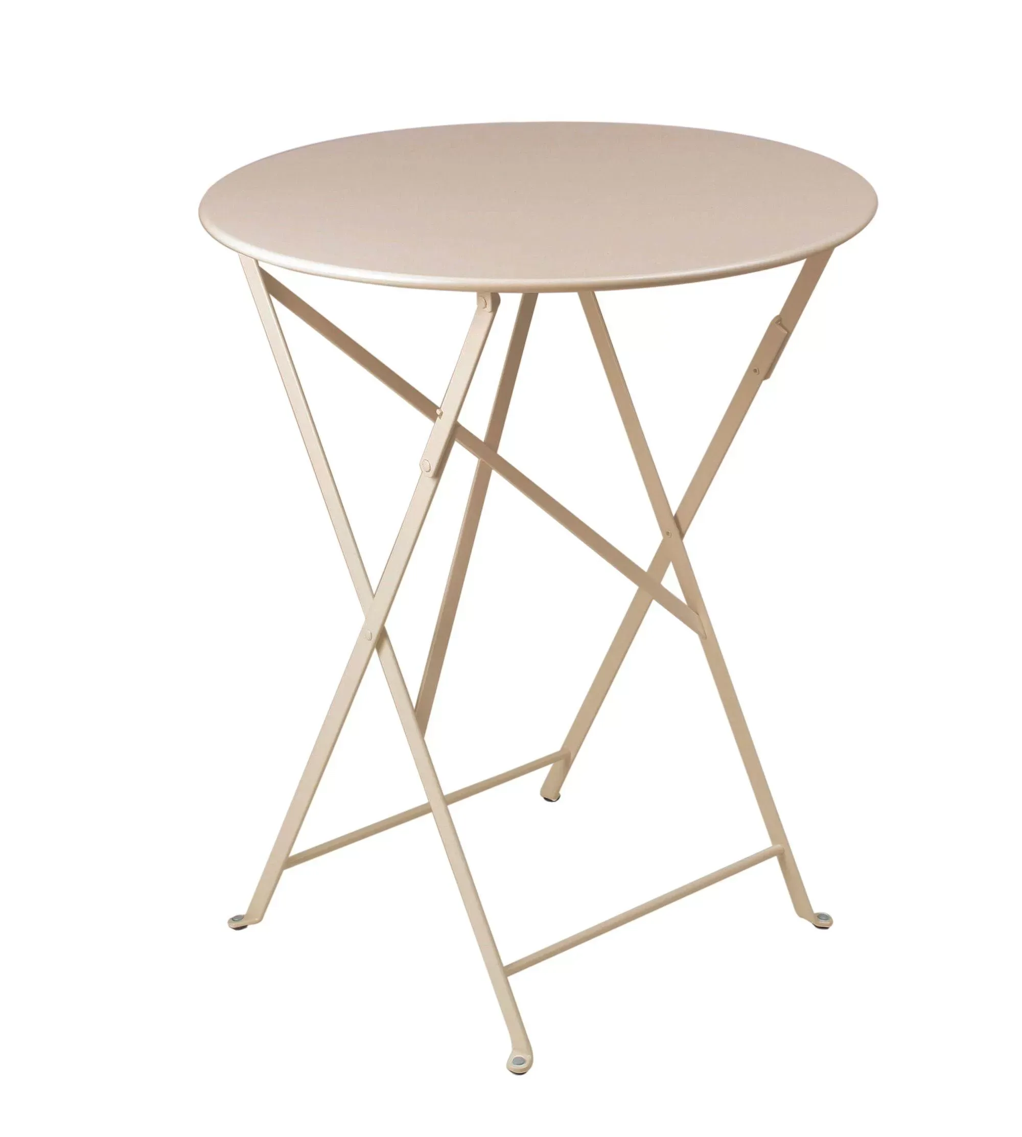 Table Ronde Pliante Ø60 cm Bistro en Acier