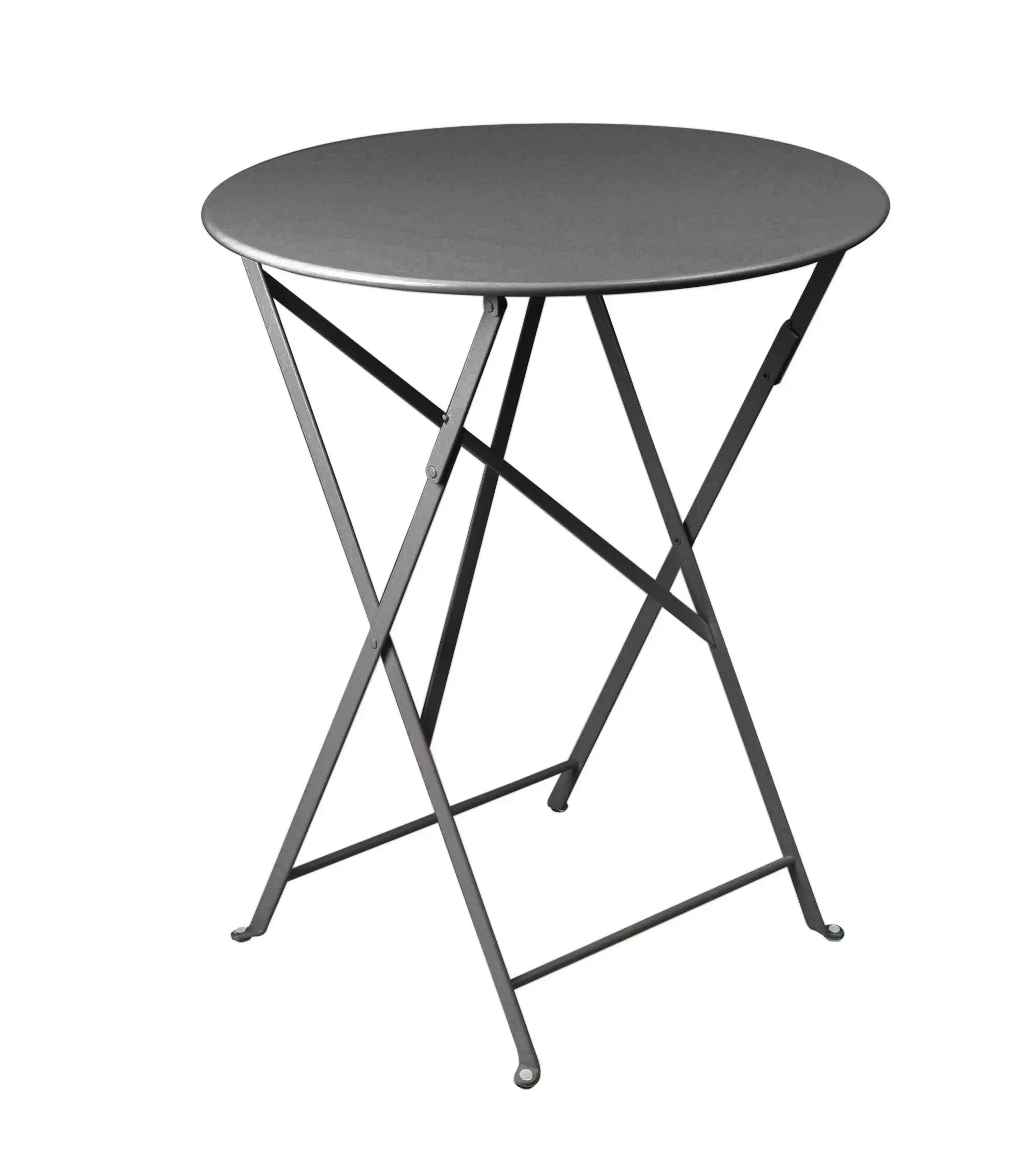 Table Ronde Pliante Ø60 cm Bistro en Acier