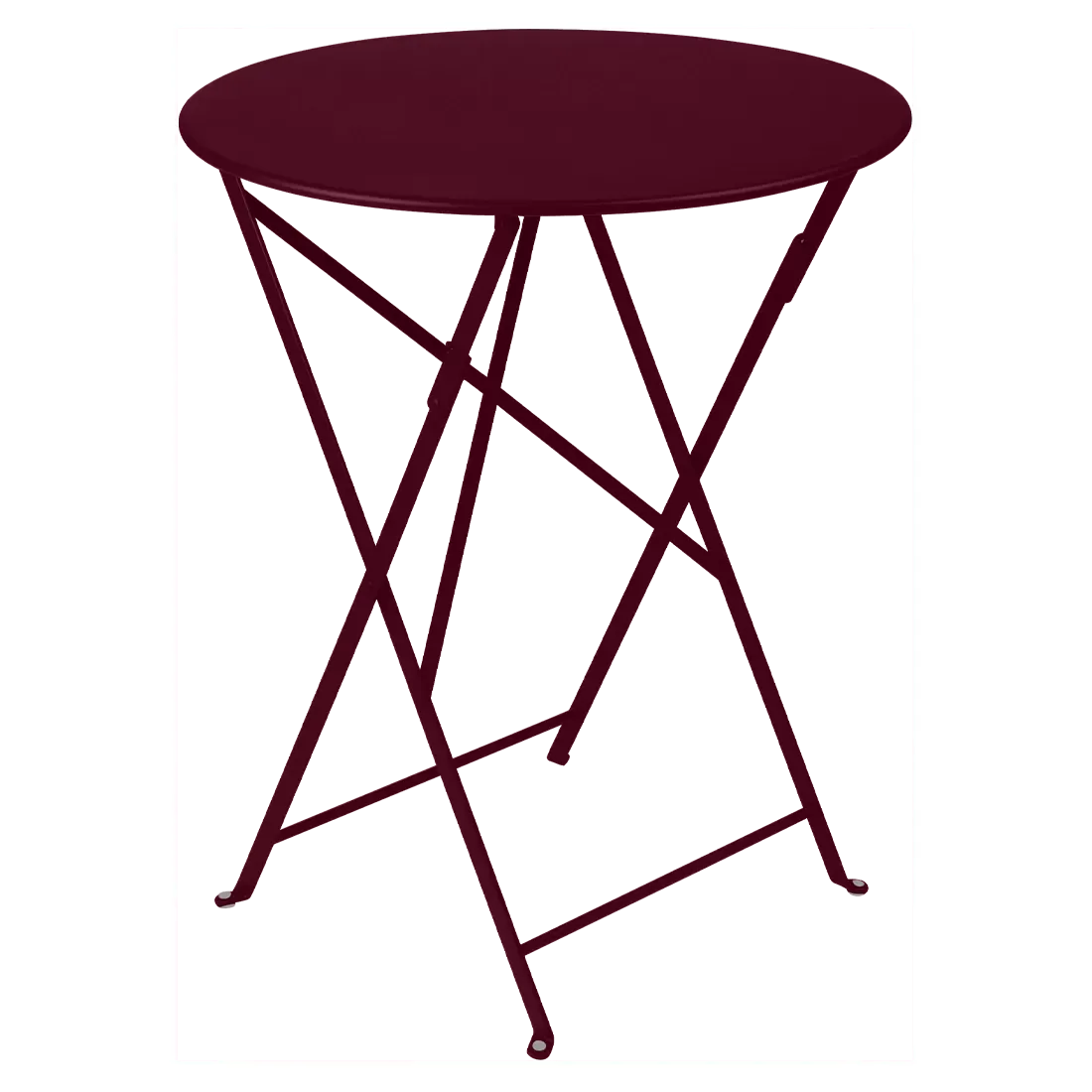 Table Ronde Pliante Ø60 cm Bistro en Acier