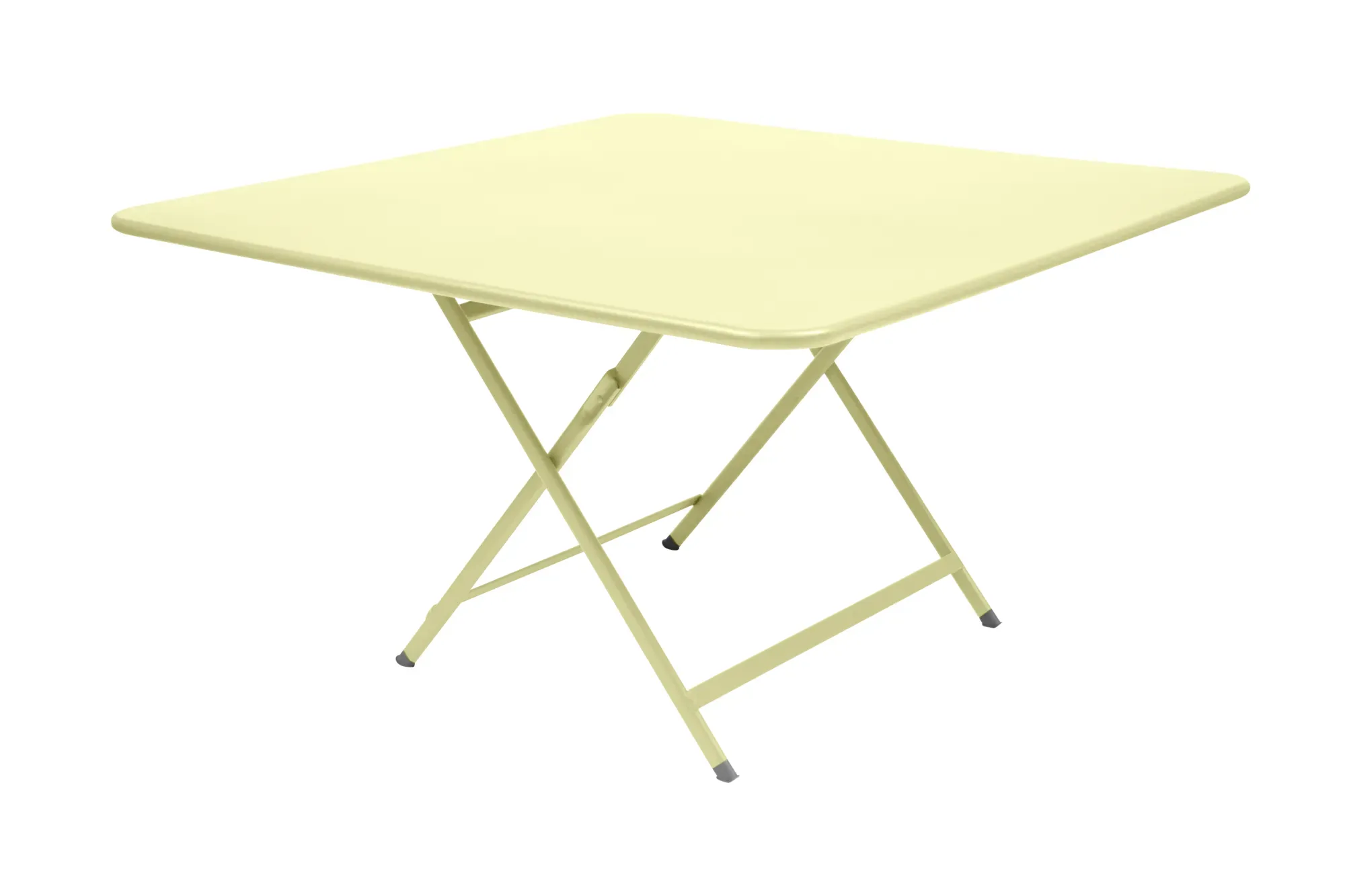 Table Carrée Pliante 128 x 128 cm Caractère en Acier