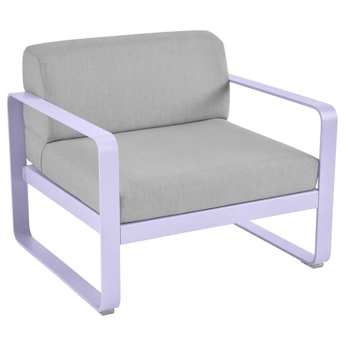 Fauteuil Bellevie Gris Flanelle en Aluminium