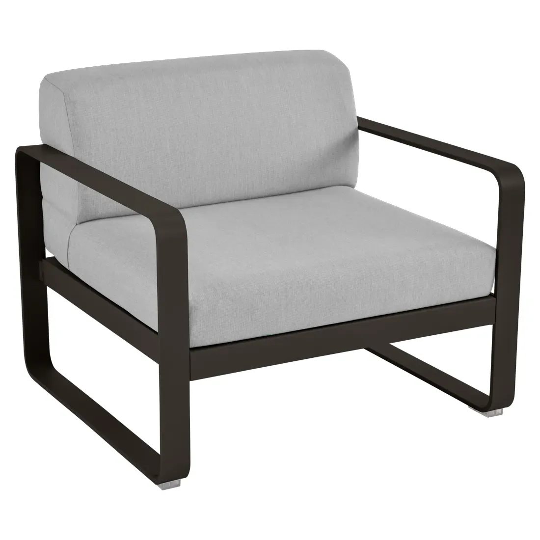 Fauteuil Bellevie Gris Flanelle en Aluminium
