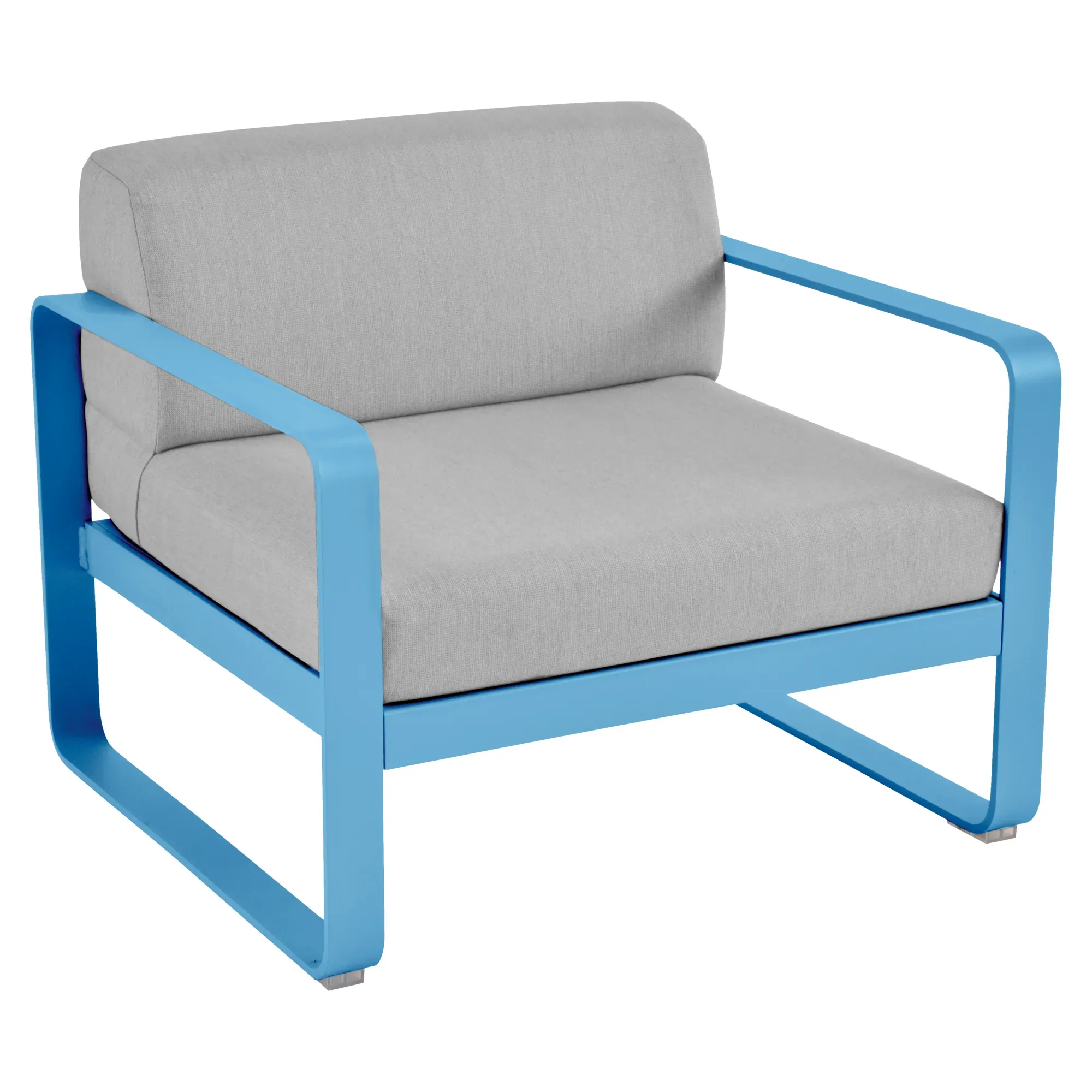 Fauteuil Bellevie Gris Flanelle en Aluminium