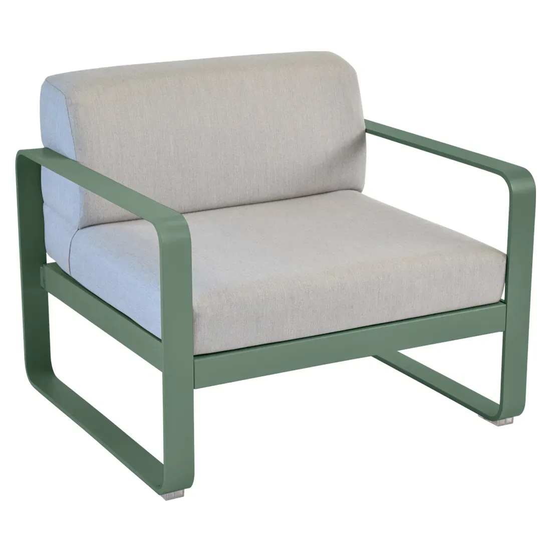Fauteuil Bellevie Gris Flanelle en Aluminium