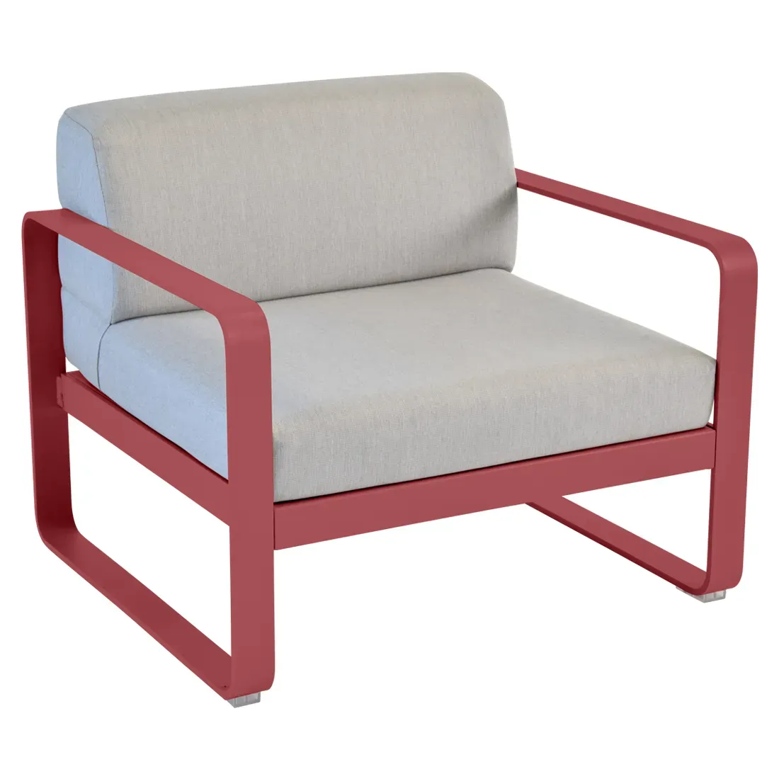 Fauteuil Bellevie Gris Flanelle en Aluminium