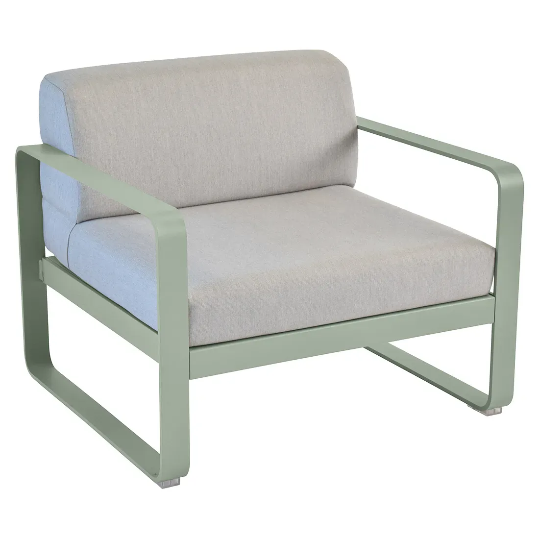 Fauteuil Bellevie Gris Flanelle en Aluminium