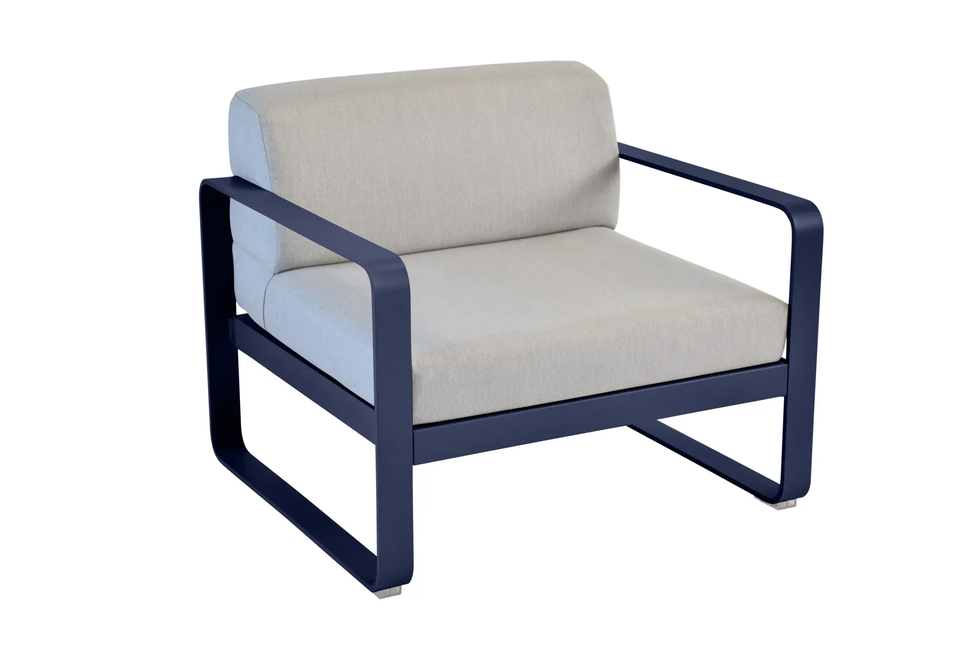 Fauteuil Bellevie Gris Flanelle en Aluminium