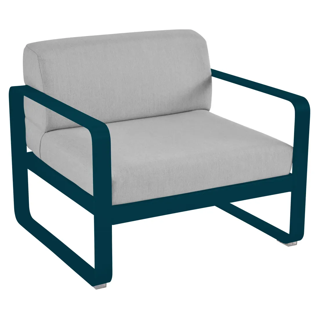 Fauteuil Bellevie Gris Flanelle en Aluminium