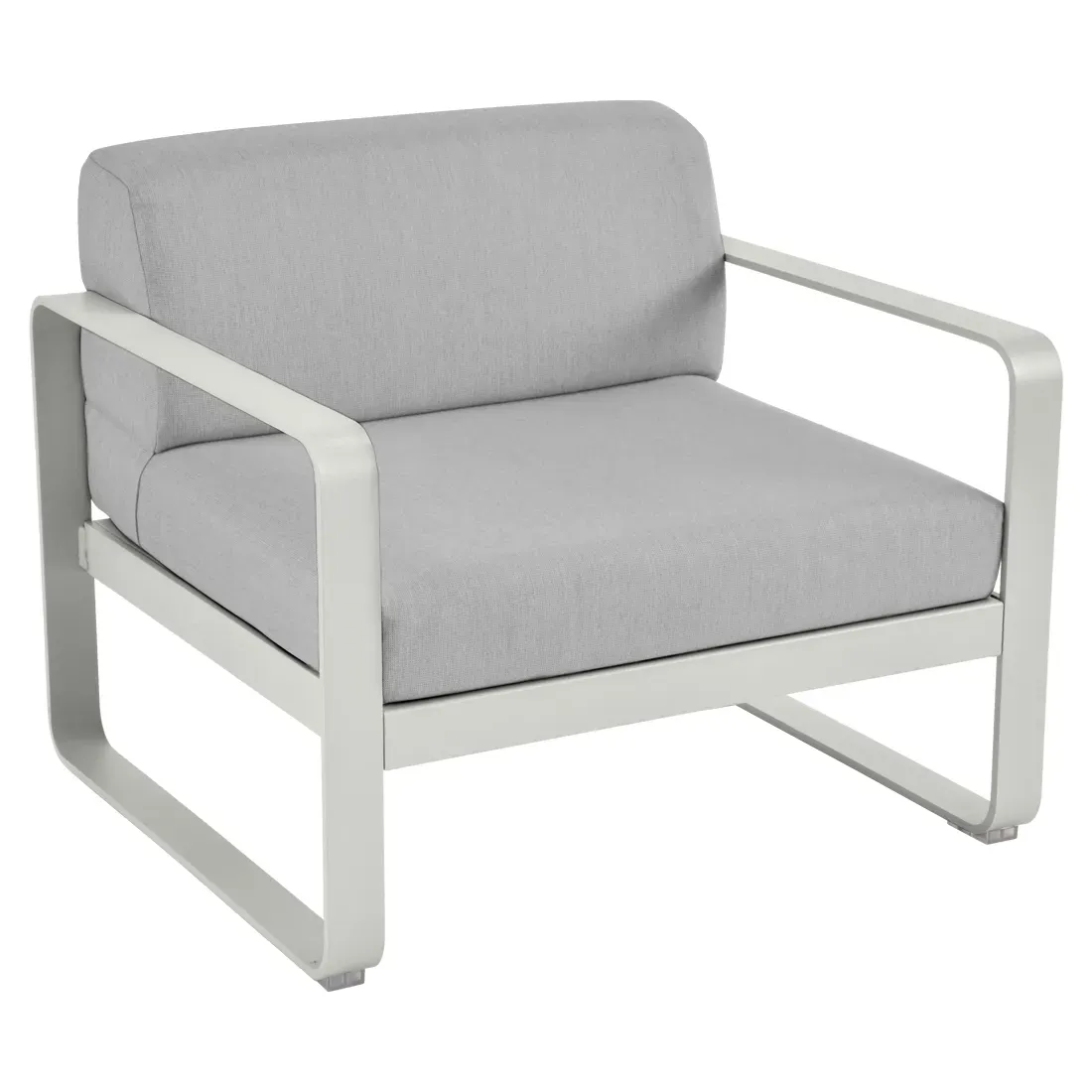 Fauteuil Bellevie Gris Flanelle en Aluminium