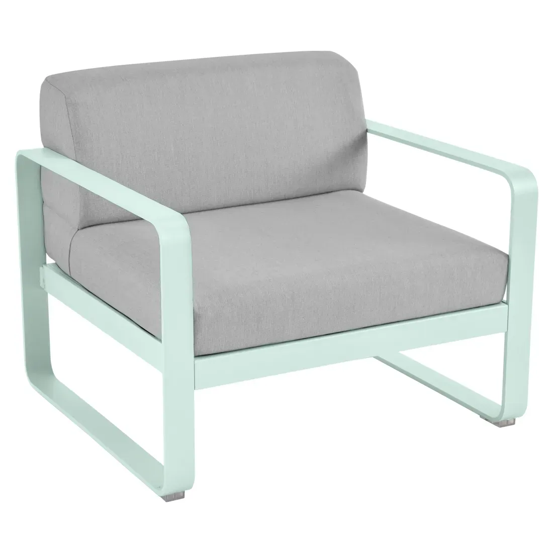 Fauteuil Bellevie Gris Flanelle en Aluminium