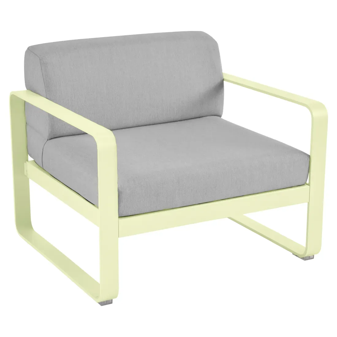 Fauteuil Bellevie Gris Flanelle en Aluminium