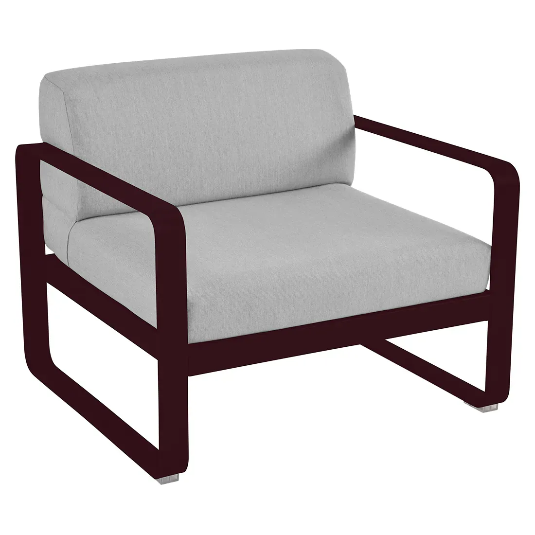 Fauteuil Bellevie Gris Flanelle en Aluminium