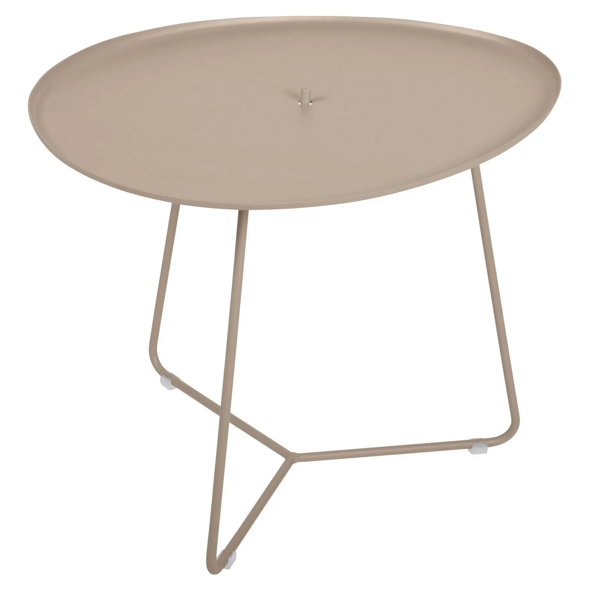 Table Basse Plateau Amovible Cocotte en Acier et Aluminium
