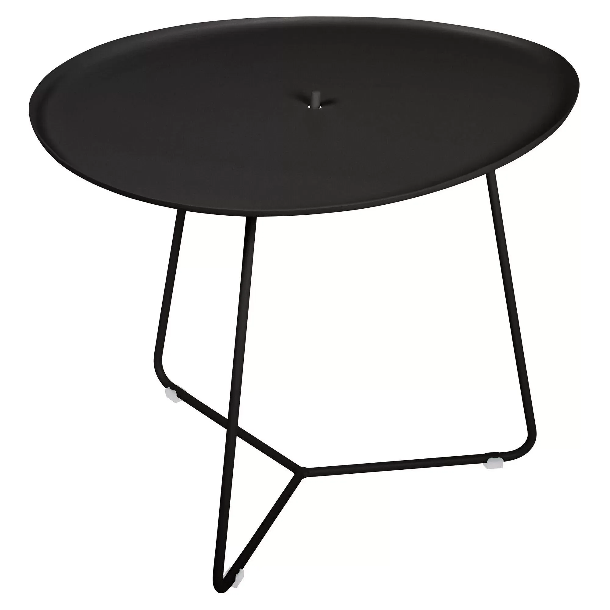 Table Basse Plateau Amovible Cocotte en Acier et Aluminium