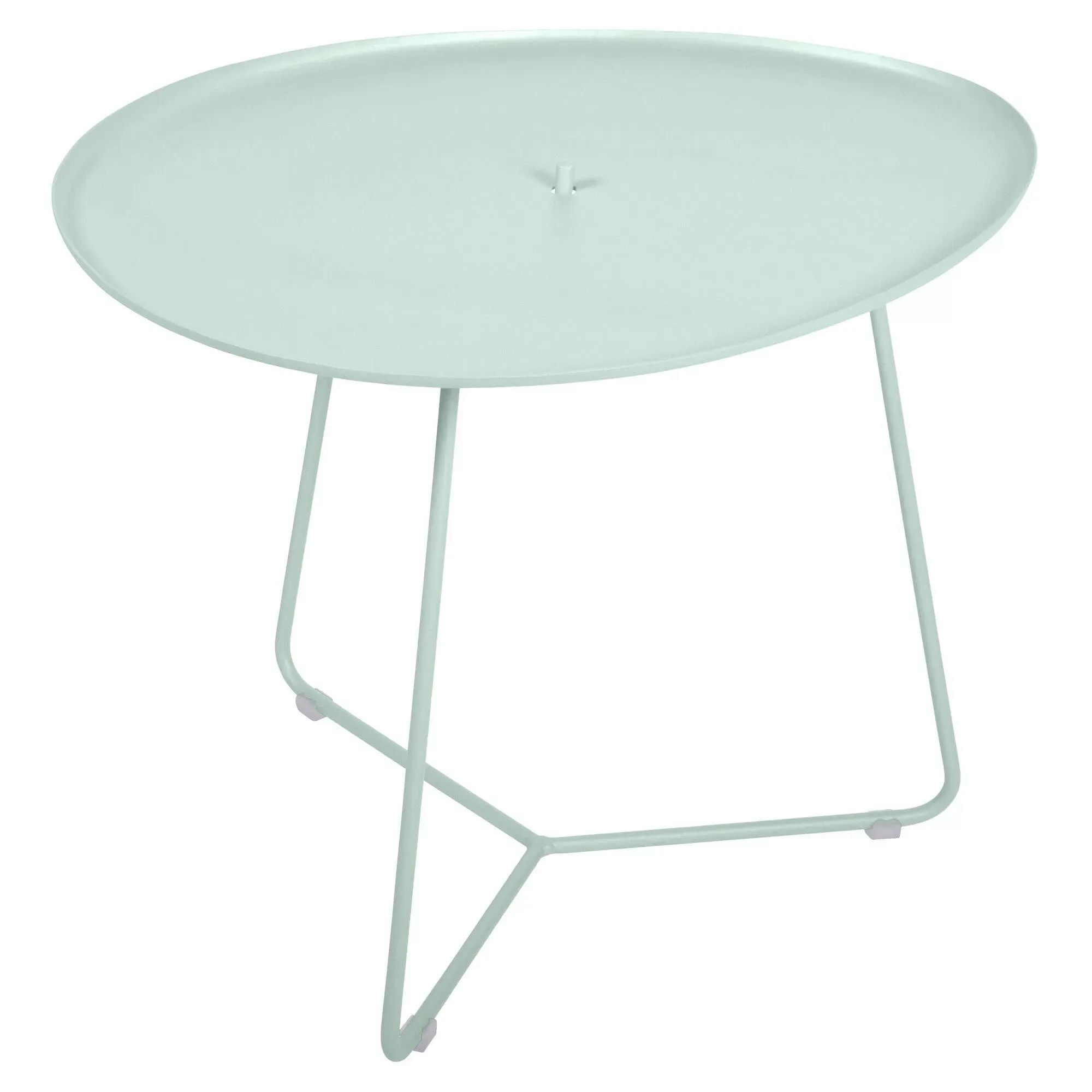 Table Basse Plateau Amovible Cocotte en Acier et Aluminium