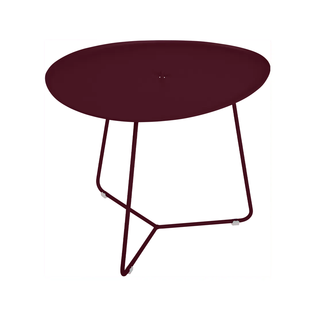 Table Basse Plateau Amovible Cocotte en Acier et Aluminium