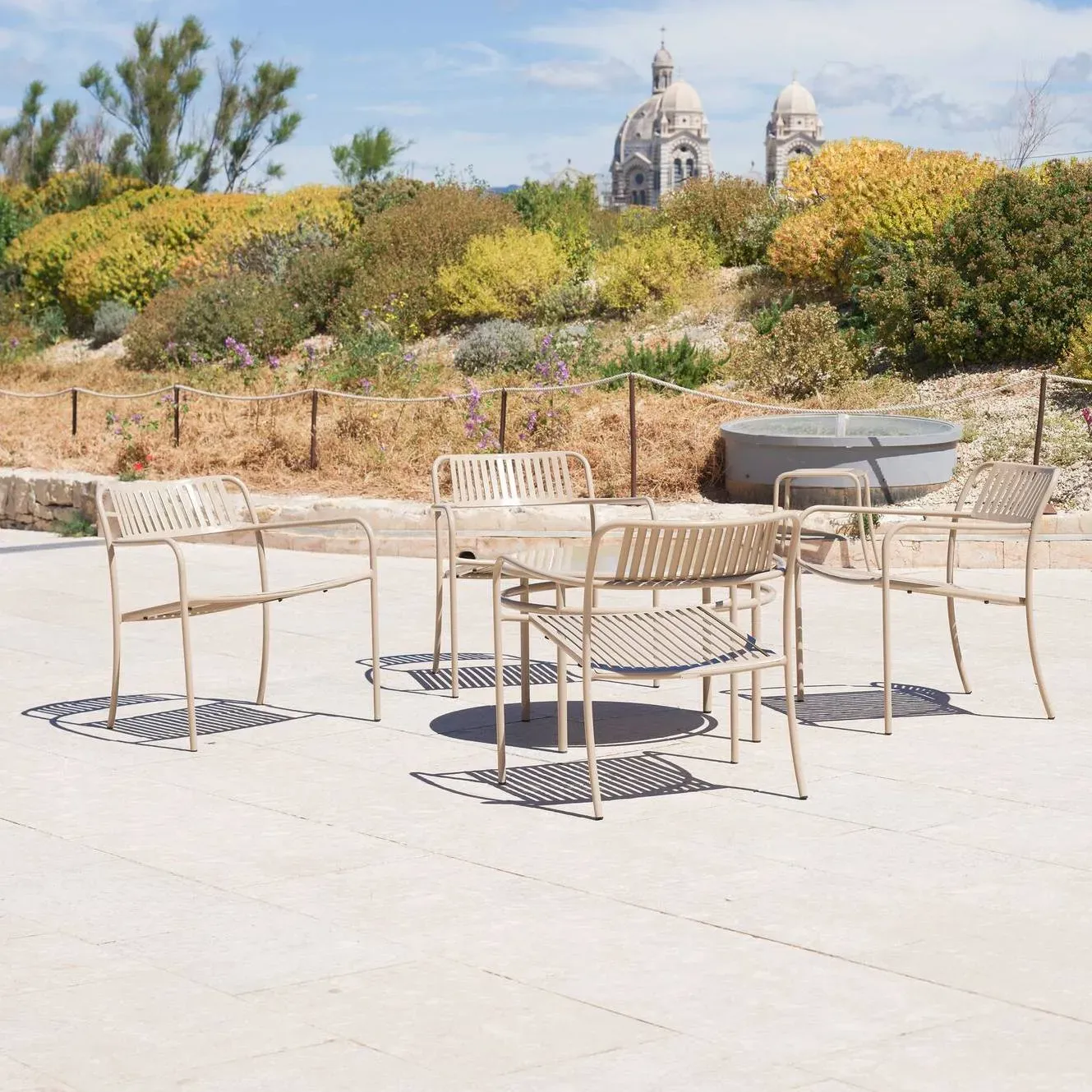 Fauteuil lounge lames Patio