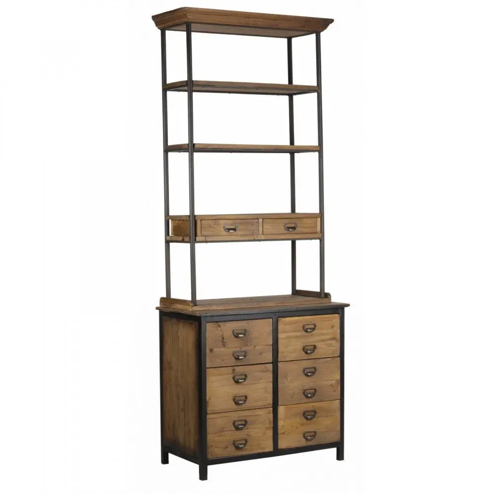 Bibliothèque Industrielle à Tiroirs Moissac