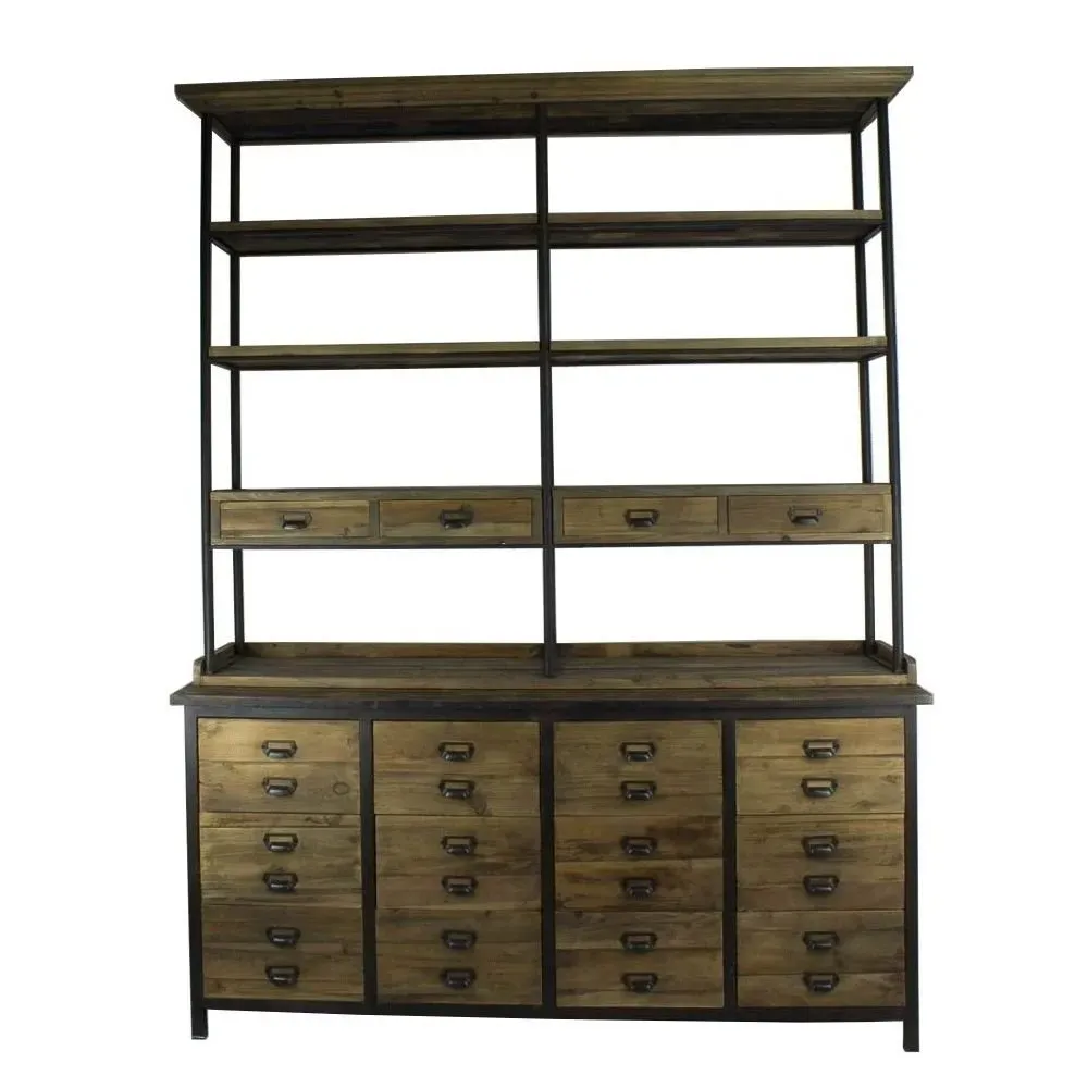 Bibliothèque Industrielle à Tiroirs Moissac Large