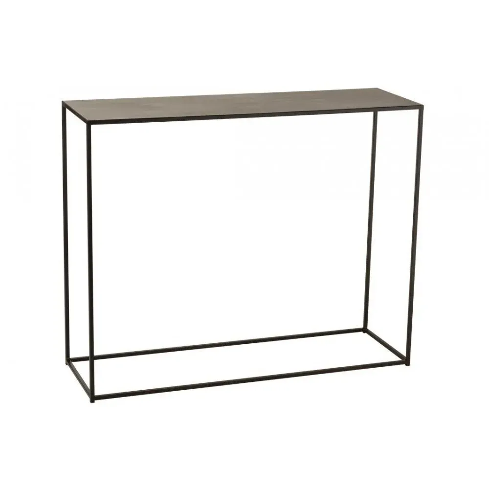 Console Rectangulaire Métal Noir
