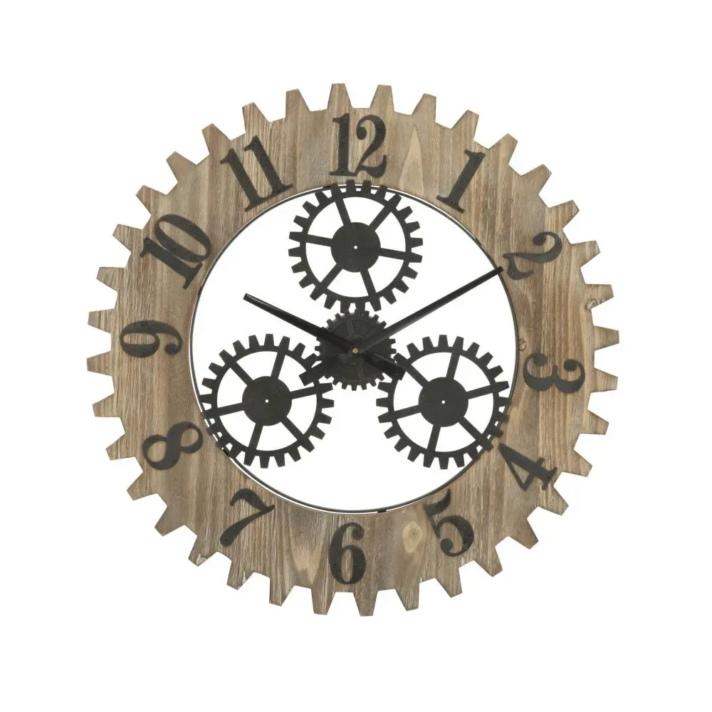 Décoration en Fer Noir/Natural Bois Style Industriel