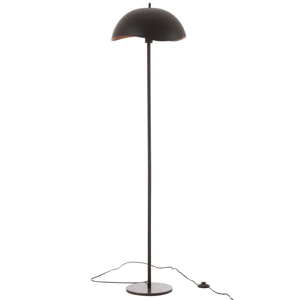 Lampadaire Metal/Marbre Noir
