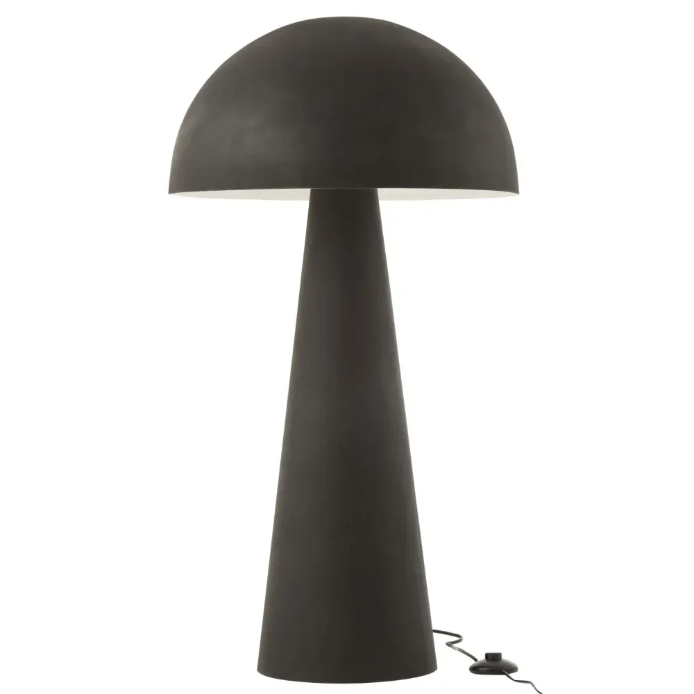 Lampe Champignon Metal Mat Noir Extra Large