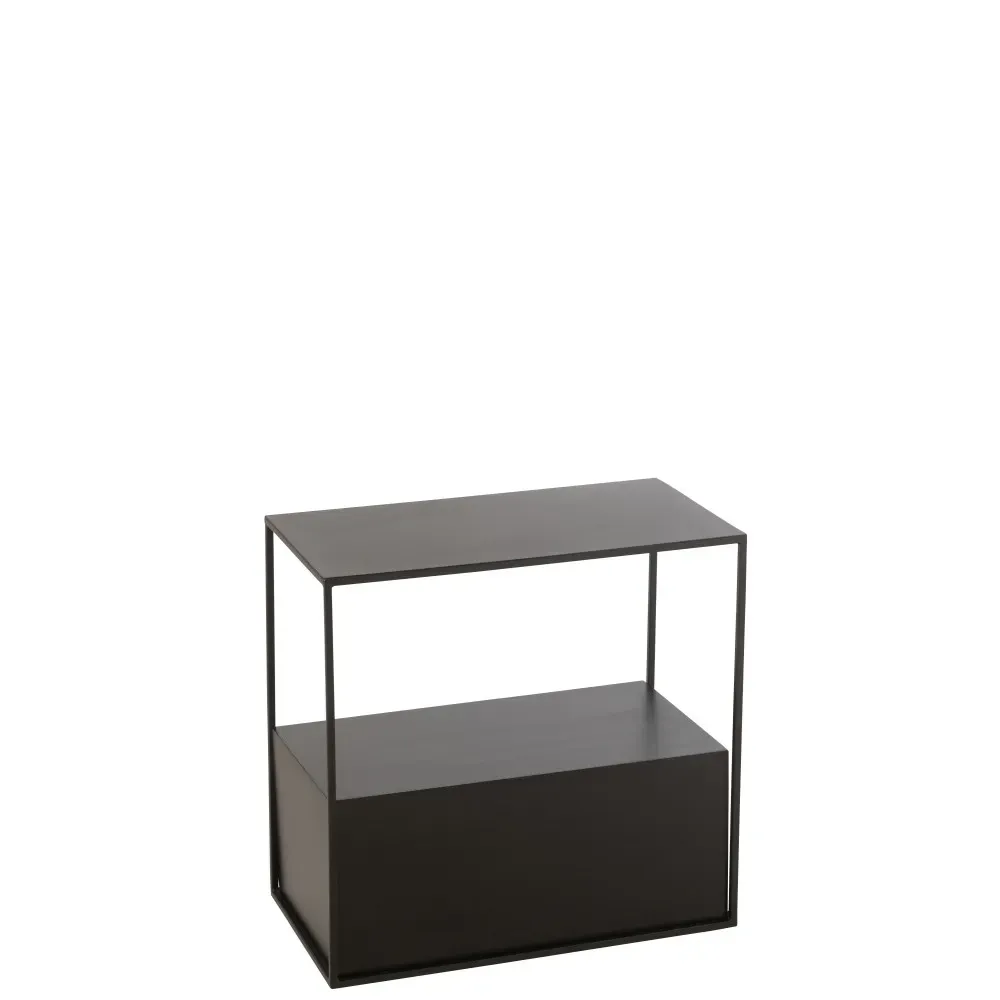 Table Gigogne Rectangle Metal/Mdf Noir